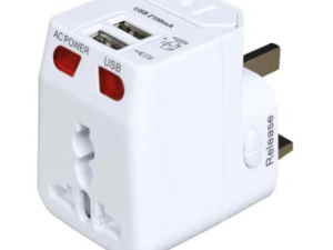 PC DOCTOR-5V/1A 2 USB PORT UNIVERSAL CHARGER WITH FUSE - Zapcart Technology Qatar
