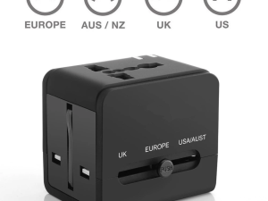 PC DOCTOR-5V/2A 2 USB PORT UNIVERSAL APDATER CHARGER WITH FUSE COPPER Grade - Zapcart Technology Qatar