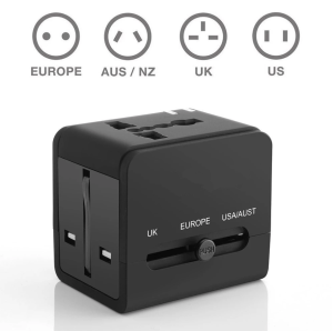 PC DOCTOR-5V/2A 2 USB PORT UNIVERSAL APDATER CHARGER WITH FUSE COPPER Grade - Zapcart Technology Qatar