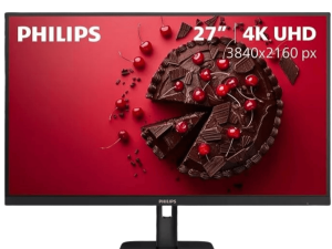 PHILIPS 27E1N1800A 27" IPS 4K UHD (3840 x 2160) Monitor, Built-in Speakers, HDR 10, LowBlue Mode, Flicker-Free, VESA - Zapcart Technology Qatar