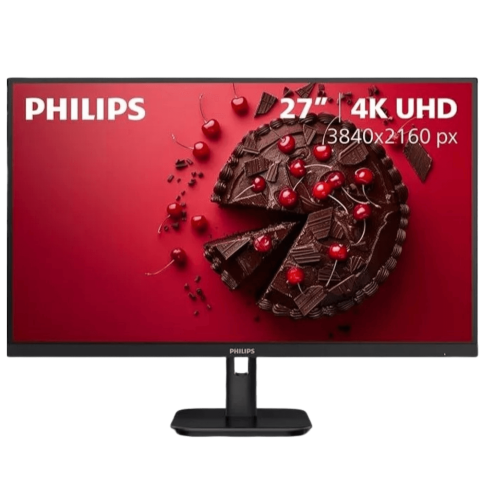 PHILIPS 27E1N1800A 27" IPS 4K UHD (3840 x 2160) Monitor, Built-in Speakers, HDR 10, LowBlue Mode, Flicker-Free, VESA - Zapcart Technology Qatar