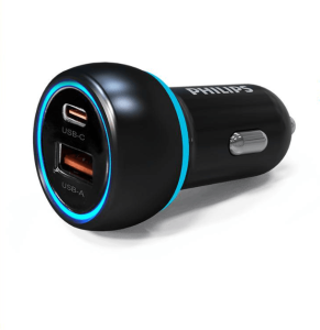 PHILIPS CAR CHARGER 38W 1C1A (BLACK) - Zapcart Technology Qatar
