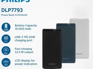 PHILIPS Powerbank 10000mAh PD22.5W Fast charger - Zapcart Technology Qatar