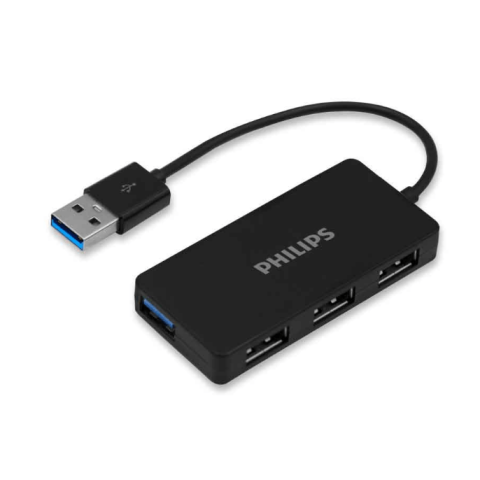 PHILIPS USB-A 3.0 TO 4 USB-A PORTS HUB 1*USB-A 3.0 + 3*USB-A 2.0 - Zapcart Technology Qatar
