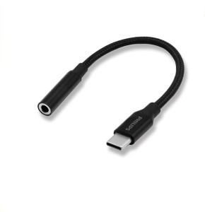 PHILIPS USB-C TO 3.5 AUDIO Female ADAPTOR 0.1M (GREY) - Zapcart Technology Qatar