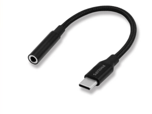 PHILIPS USB-C TO 3.5 AUDIO Female ADAPTOR 0.1M (GREY) - Zapcart Technology Qatar