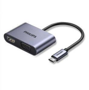 PHILIPS USB-C TO 4K HDMI + VGA ADAPTOR - Zapcart Technology Qatar