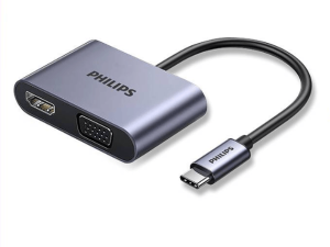 PHILIPS USB-C TO 4K HDMI + VGA ADAPTOR - Zapcart Technology Qatar