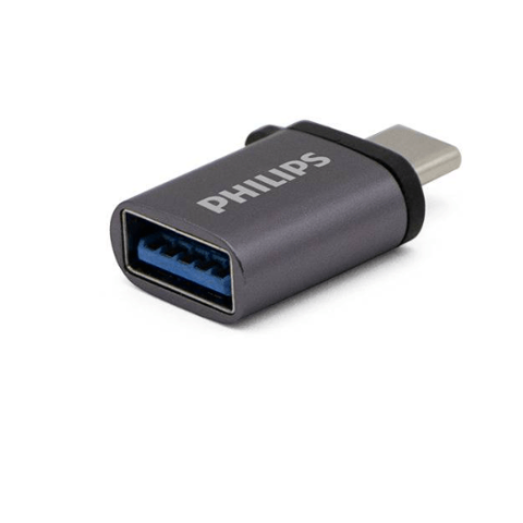 PHILIPS USB-C TO USB 3.0 Female Adapter (GREY) - Zapcart Technology Qatar