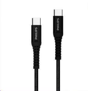 PHILIPS USB-C TO USB-C CHARGING 100W 1.2M (BLACK) - Zapcart Technology Qatar