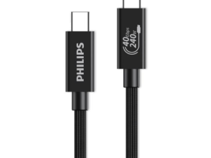 Philips USB Type-C To Type-C Charge And Sync Cable USB4.0 40Gbps 240W Braided (1M) - Zapcart Technology Qatar