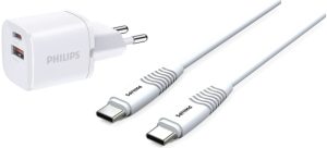 PHILIPS Wall Charger 25W 1C1A with USB-C to USB-C Cable - Zapcart Technology Qatar
