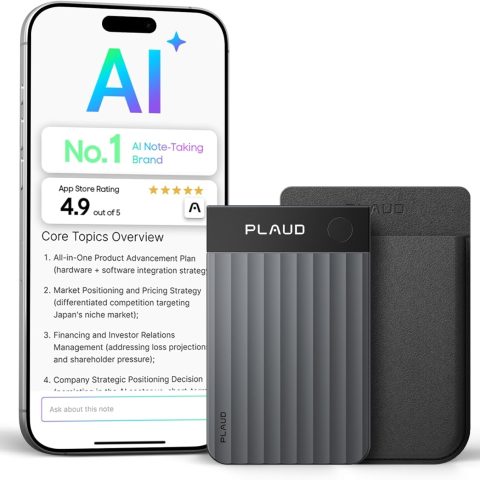 Plaud Note Pro AI Voice Recorder, Transcribe & Summarize with AI, App Control, Note Taker for Meetings & Calls, Supports 112 Languages, Ultra-Slim w/InstantView Display, Case Included - Zapcart Technology Qatar