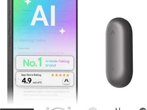 Plaud NotePin Voice Recorder, AI Voice Recorder, App Control, AI Notetaker, AI Transcribe & Summarize, Support 112 Languages, 64GB Memory, Audio Recorder for Lectures, Meetings - Zapcart Technology Qatar