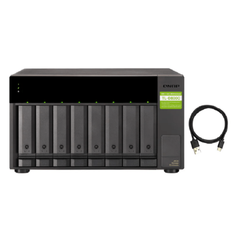Qnap TL-D800C (USB) USB 3.2 Gen2 Type-C high-capacity JBOD storage enclosure - Zapcart Technology Qatar