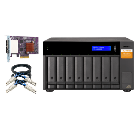 Qnap TL-D800S High-performance desktop SATA 6Gbps JBOD storage enclosure - Zapcart Technology Qatar