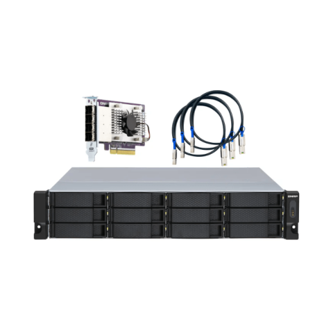 Qnap TL-R1200S-RP High-performance rackmount SATA 6GB/s JBOD storage enclosure, with redundant power supply - Zapcart Technology Qatar