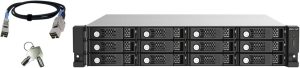 Qnap TL-R1220Sep-RP 12 Bay Enterprise-grade SAS 12Gb/s storage expansion supporting multipath routing and daisy chaining - Zapcart Technology Qatar