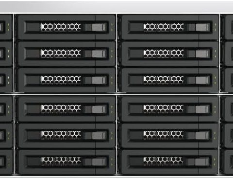 Qnap TL-R2400PES-RP 24 Bay PCIe Interface JBOD, supporting SATA drives, for petabyte-scale expansion designed specifically for QNAP NAS - Zapcart Technology Qatar