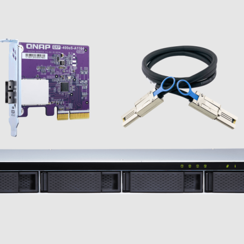 Qnap TL-R400S High-performance short-depth rackmount SATA 6GB/s JBOD storage enclosure - Zapcart Technology Qatar