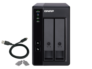 QNAP TR-002 2-Bay USB Type-C Direct Attached Storage ADD ON TOSHIBA N300 - Zapcart Technology Qatar