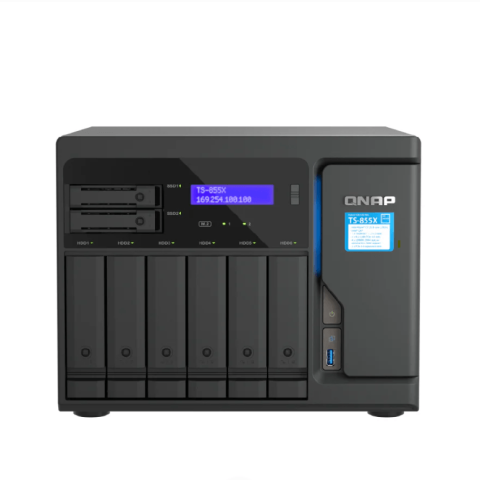 Qnap TS-855X-8G High-performance 8-core 10GbE NAS for deploying hybrid-infrastructure storage and high-speed virtualization applications - Zapcart Technology Qatar