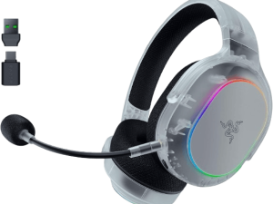 Razer Barracuda X Chroma - Phantom White (Triforce Tit.Drvs, SmartSwitch, Dtchable H.C Cardioid Mic, 285g, Razer RGB, Up to 70hrs Batt Life) - Zapcart Technology Qatar