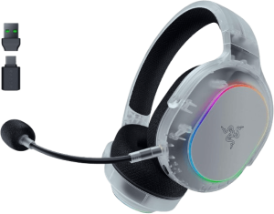 Razer Barracuda X Chroma - Phantom White (Triforce Tit.Drvs, SmartSwitch, Dtchable H.C Cardioid Mic, 285g, Razer RGB, Up to 70hrs Batt Life) - Zapcart Technology Qatar