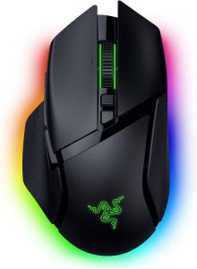 Razer Basilisk V3 Pro 35K Wireless Gaming Mouse: HyperScroll Tilt Wheel - 35K DPI Optical Sensor Gen 2-13 Customizable Controls - Chroma RGB - Optical Switches Gen 3 - Up to 140 Hr Battery - Zapcart Technology Qatar