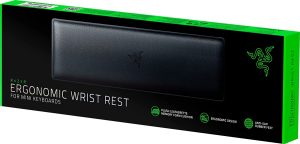 Razer Ergonomic Wrist Rest - Mini Sized (Plush leatherette Memory Foam Cushion, Anti-slip Rubber Feet) - Zapcart Technology Qatar