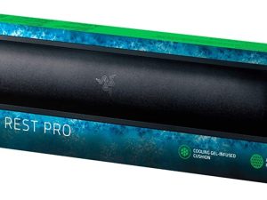 Razer Ergonomic Wrist Rest Pro - Full Sized (Cooling gel-infused Memory Foam Cushion, Anti-slip Rubber Feet) - Zapcart Technology Qatar