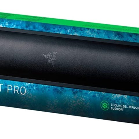 Razer Ergonomic Wrist Rest Pro - Full Sized (Cooling gel-infused Memory Foam Cushion, Anti-slip Rubber Feet) - Zapcart Technology Qatar