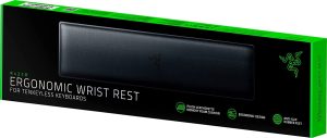 Razer Ergonomic Wrist Rest - Tenkeyless Sized (Plush leatherette Memory Foam Cushion, Anti-slip Rubber Feet) - Zapcart Technology Qatar