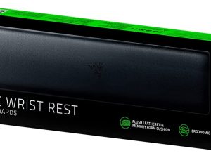 Razer Ergonomic Wrist Rest - Tenkeyless Sized (Plush leatherette Memory Foam Cushion, Anti-slip Rubber Feet) - Zapcart Technology Qatar