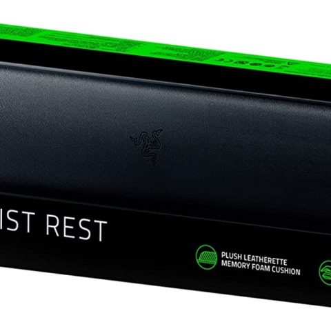 Razer Ergonomic Wrist Rest - Tenkeyless Sized (Plush leatherette Memory Foam Cushion, Anti-slip Rubber Feet) - Zapcart Technology Qatar