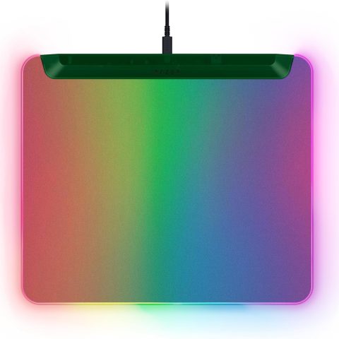 Razer Firefly V2 Pro Fully Illuminated Gaming Mouse Mat with Chroma RGB - Phantom Green (Edge-to-Edge Backlit Design, 15-Zone Chroma Lighting, Integrated USB 2.0 Port) - Zapcart Technology Qatar