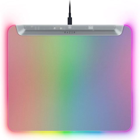 Razer Firefly V2 Pro - Phantom White (Edge-to-Edge Backlit Design, 15-Zone Chroma Lighting, Integrated USB 2.0 Port) - Zapcart Technology Qatar