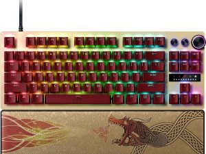 Razer Huntsman V3 Pro TKL - CS2 Edition (Analog Optical Switch Gen-2, Quick Onboard Adj, Multi-func Dial, DS PBT Keycaps, Leath. Wrist Rest) - Zapcart Technology Qatar