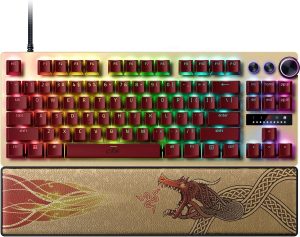 Razer Huntsman V3 Pro TKL - CS2 Edition (Analog Optical Switch Gen-2, Quick Onboard Adj, Multi-func Dial, DS PBT Keycaps, Leath. Wrist Rest) - Zapcart Technology Qatar