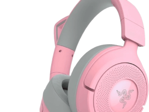 Razer Kraken Kitty V3 X Wired Gaming Headset (Kitty Ears, Hybrid Fabric & Leatherette Cushions, HyperClear Cardioid Mic, 3.5mm audio jack) - Zapcart Technology Qatar