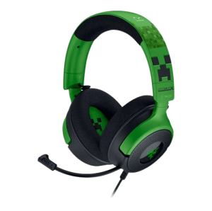 Razer Kraken V4 X - Minecraft Edition (Triforce Tit. Drivers, HyperClear Mic, 7.1 Surround, Hybrid Fabric & Leatherette Mem-foam Ear Cushions) - Zapcart Technology Qatar