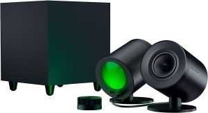 Razer Nommo V2 Pro PC Gaming Speakers Wireless Subwoofer (3” Full-Range Drivers with Aluminum Phase Plugs, WLS Down-Firing Subwoofer, Razer WLS Control Pod Ready) - Zapcart Technology Qatar