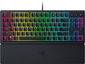 Razer Ornata V3 Tenkeyless (Low Profile Mecha-Membrane, UV-Coated Keycaps, Media Keys, Magnetic Soft-Touch Wrist Rest, 8 Zones RGB) - Zapcart Technology Qatar