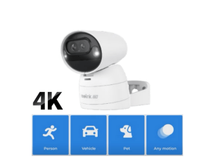 Reolink Argus Track 4K Dual-Lens WiFi Solar/Battery Camera with Auto Zoom Tracking - Zapcart Technology Qatar