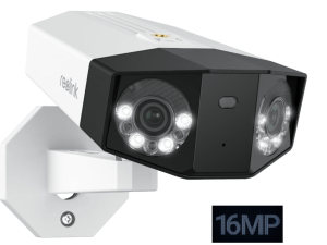 Reolink Duo 3 PoE 16MP UHD Dual-Lens PoE Security Camera with 180° Panoramic View, Motion Track, F1.6 Color Night Vision - Zapcart Technology Qatar