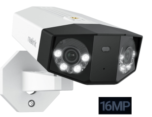 Reolink Duo 3 PoE 16MP UHD Dual-Lens PoE Security Camera with 180° Panoramic View, Motion Track, F1.6 Color Night Vision - Zapcart Technology Qatar