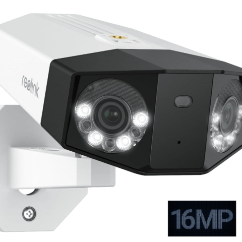 Reolink Duo 3 PoE 16MP UHD Dual-Lens PoE Security Camera with 180° Panoramic View, Motion Track, F1.6 Color Night Vision - Zapcart Technology Qatar