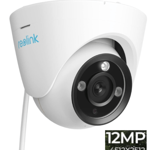 Reolink RLC-1224A/P344 12MP PoE IP Camera Outdoor, 97° Wide Angle Dome Security Camera for Home Surveillance, Human/Vehicle/Pet Detection, 700lm Color Night Vision, 2 Way Talk, Up to 256GB microSD Card - Zapcart Technology Qatar