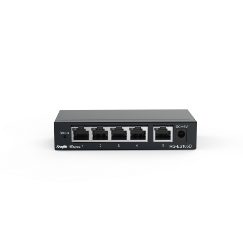 REYEE RG-ES105D, 5-port 10/100Mbps Desktop Unmanaged Switch - Zapcart Technology Qatar
