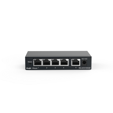 REYEE RG-ES105GD, 5-port 10/100/1000Mbps Unmanaged Non-PoE Switch - Zapcart Technology Qatar